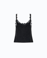 Slip-Top mit Spitze - | Pinko