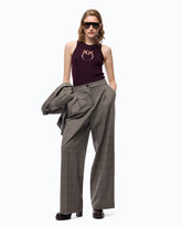 Geripptes Top mit transparentem Logo Love Birds - | Pinko