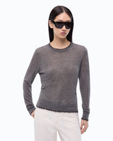 Pull léger en laine et cachemire - Gris foncé | Pinko