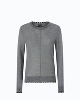 Pull léger en laine et cachemire - Gris foncé | Pinko