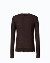 Lightweight wool and cashmere sweater - Brown | Pinko
