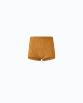 Fully rhinestoned wool-blend shorts - | Pinko