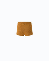 Fully rhinestoned wool-blend shorts - | Pinko