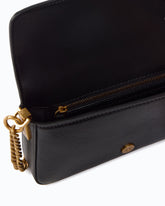 Borsa a tracolla Baby Love Bag One Slouchy in pelle new biker - Nero | Pinko