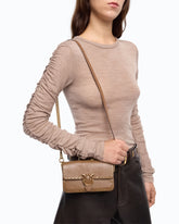 Borsa a tracolla Baby Love Bag One Slouchy in pelle con borchie - | Pinko