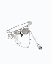 Spilla gioiello con catenine e charm - | Pinko