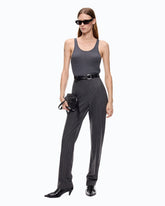 Tanktop aus Merinowolle in Rippstrick - | Pinko