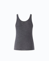 Tanktop aus Merinowolle in Rippstrick - | Pinko