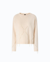 Jersey de lana y cachemira con maxirrombos - | Pinko