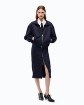 Gonna a matita in flanella - Blu | Pinko