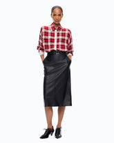 Chemise oversize à carreaux - | Pinko