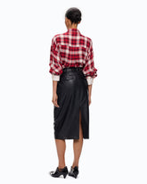 Chemise oversize à carreaux - | Pinko