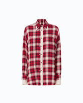 Chemise oversize à carreaux - | Pinko