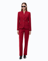 Trousers with pressed crease detail - Red | Pinko