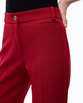 Trousers with pressed crease detail - Red | Pinko