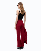 Trousers with pressed crease detail - Red | Pinko