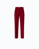 Trousers with pressed crease detail - Red | Pinko