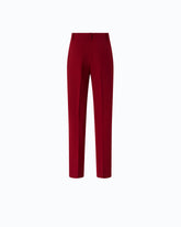 Trousers with pressed crease detail - Red | Pinko