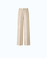 Metal wool-blend palazzo trousers - | Pinko