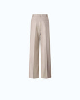 Pantalon palazzo en laine métallisée - | Pinko