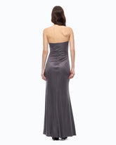 Robe nuisette longue avec nœud sur le devant - | Pinko