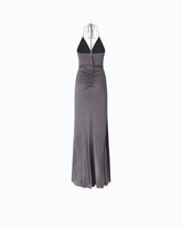 Robe nuisette longue avec nœud sur le devant - | Pinko