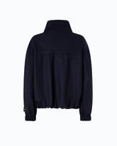 Oversize-Bomberjacke aus Flanell - Blau | Pinko