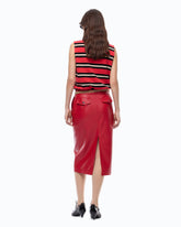 Falda lápiz efecto napa - | Pinko