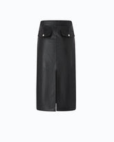 Jupe crayon façon cuir nappa - | Pinko