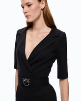 Slim-fit dress with Love Birds belt - | Pinko