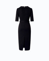 Slim-fit dress with Love Birds belt - | Pinko