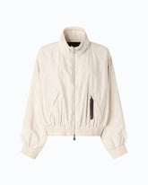 Oversizowa kurtka typu blouson ze ściągaczem - | Pinko