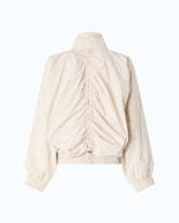 Oversizowa kurtka typu blouson ze ściągaczem - | Pinko