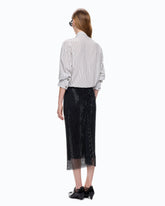 Camicia a righe con cravatta - | Pinko