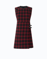 Kurzes Kleid mit Karomuster - | Pinko