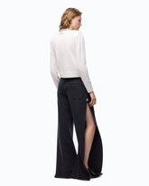 Wide-Leg-Jeans mit Seitenschlitzen - Schwarz | Pinko