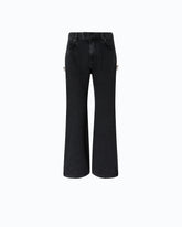 Wide-Leg-Jeans mit Seitenschlitzen - Schwarz | Pinko