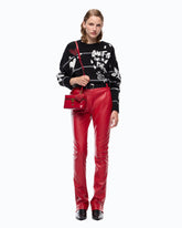 Pull en laine mérinos « Quiet Is The New Punk » - Multicolore Noir-Gris-Blanc | Pinko