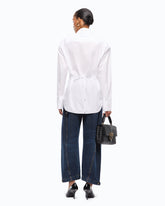 Koszula slim fit z tasiemką - | Pinko