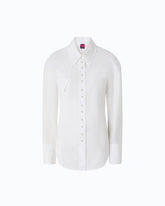 Koszula slim fit z tasiemką - | Pinko
