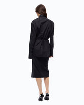 Koszula slim fit z tasiemką - | Pinko