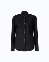 Koszula slim fit z tasiemką - | Pinko