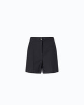 Shorts sartoriali in misto lana stretch - | Pinko