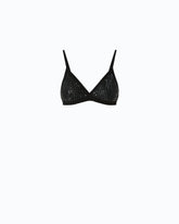 Mesh-effect bra with rhinestones - | Pinko