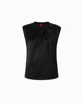 Ärmellose Bluse aus Satin - | Pinko