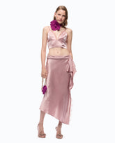 Bustier top with spaghetti straps - Pink | Pinko
