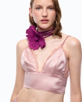 Top bustier con spalline sottili - Rosa | Pinko