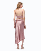 Bustier top with spaghetti straps - | Pinko