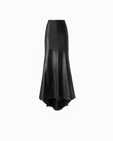 Falda larga de corte sirena de tejido ultrabrillante - | Pinko