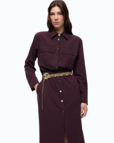 Midi-Blusenkleid mit Maxi-Taschen - | Pinko